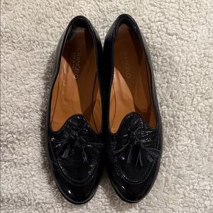 Florangelo Black Patent Tassel Loafers